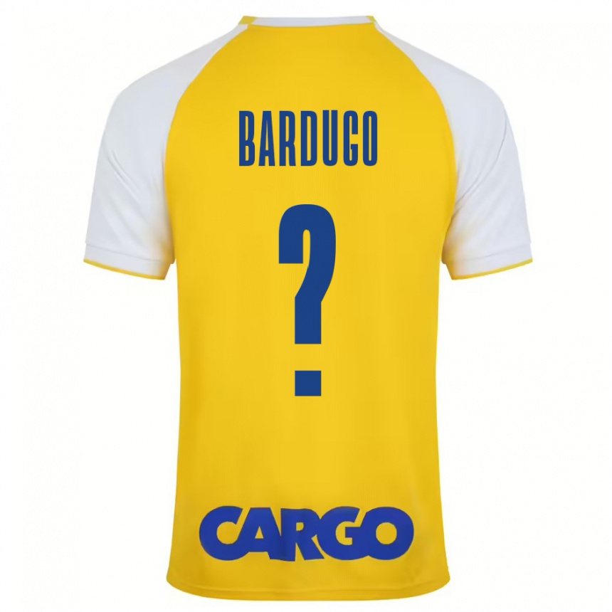 Kids Football Ori Bardugo #0 Yellow White Home Jersey 2024/25 T-Shirt Uk