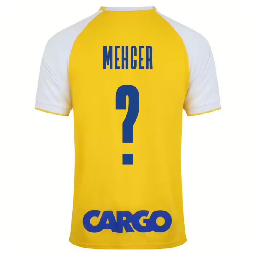 Kids Football Itay Mehger #0 Yellow White Home Jersey 2024/25 T-Shirt Uk