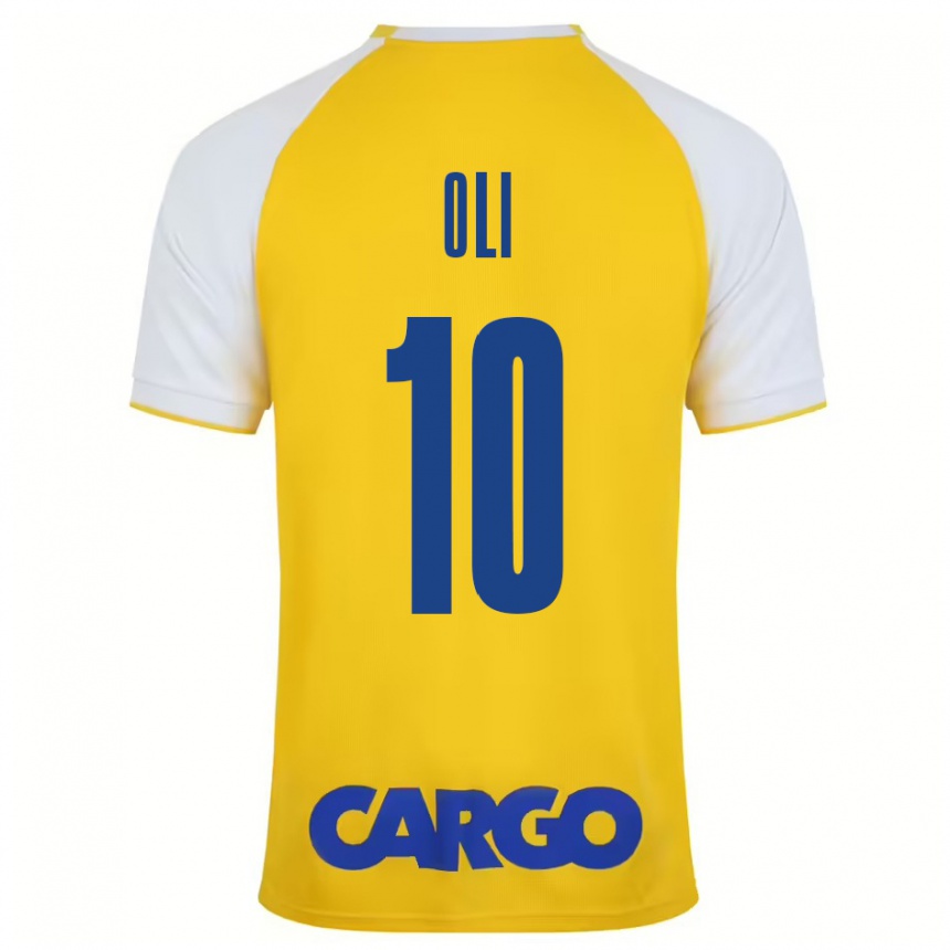 Kids Football Ido Oli #10 Yellow White Home Jersey 2024/25 T-Shirt Uk