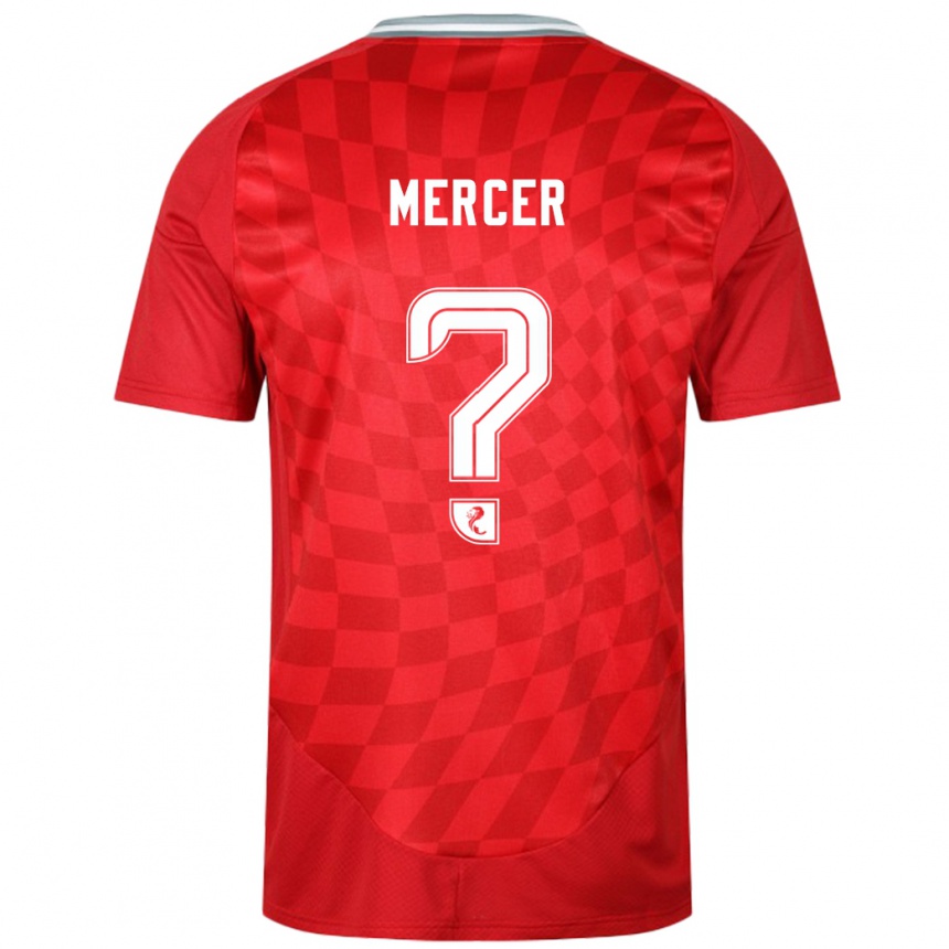 Kids Football Jamie Mercer #0 Red Home Jersey 2024/25 T-Shirt Uk