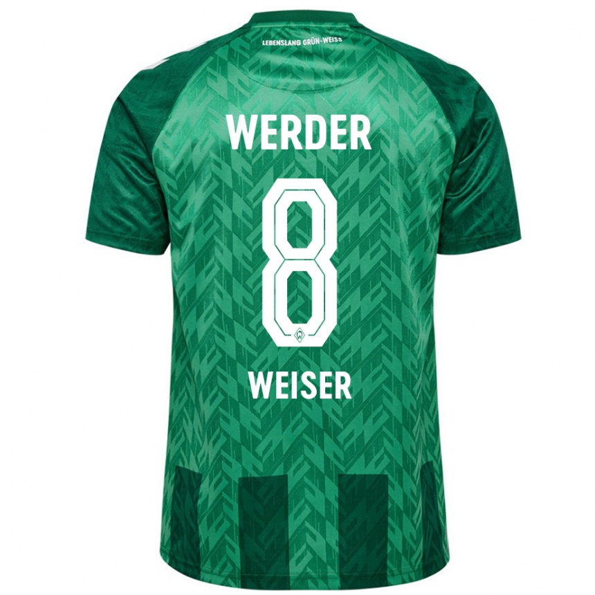 Kids Football Mitchell Weiser #8 Green Home Jersey 2024/25 T-Shirt Uk