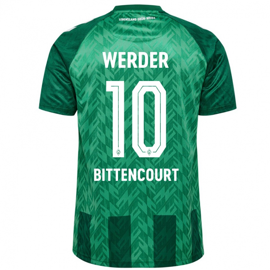 Kids Football Leonardo Bittencourt #10 Green Home Jersey 2024/25 T-Shirt Uk