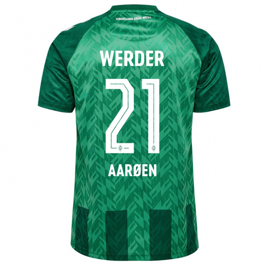 Kids Football Isak Hansen-Aaröen #21 Green Home Jersey 2024/25 T-Shirt Uk