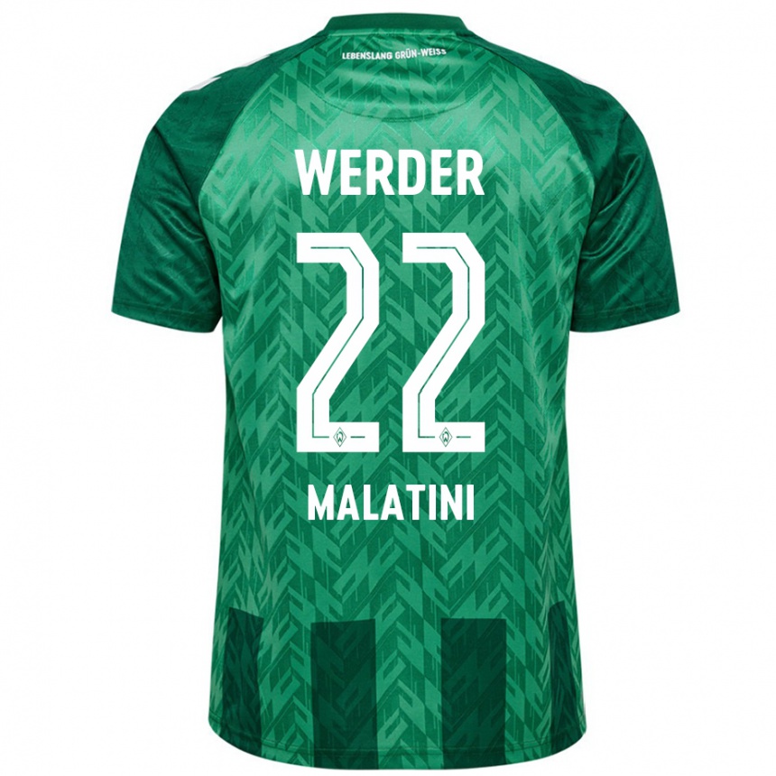 Kids Football Julián Malatini #22 Green Home Jersey 2024/25 T-Shirt Uk