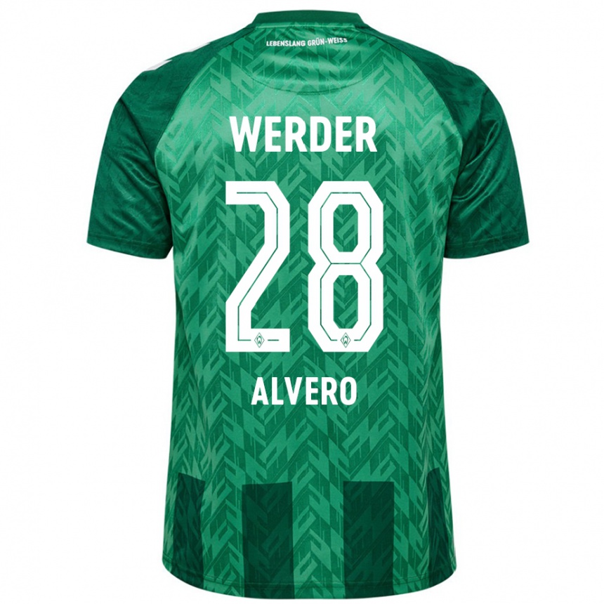 Kids Football Skelly Alvero #28 Green Home Jersey 2024/25 T-Shirt Uk