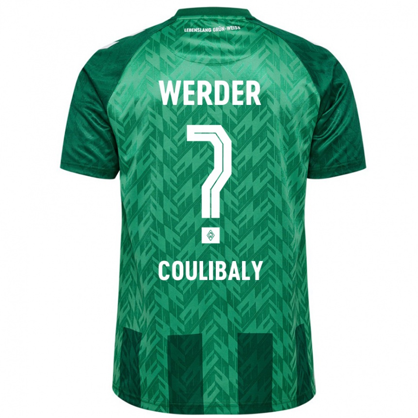 Kids Football Karim Coulibaly #0 Green Home Jersey 2024/25 T-Shirt Uk