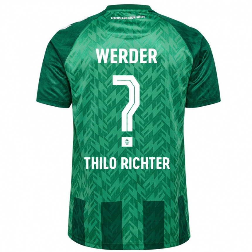 Kids Football Jasper Thilo Richter #0 Green Home Jersey 2024/25 T-Shirt Uk