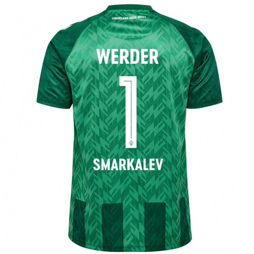 Kids Football Stefan Smarkalev #1 Green Home Jersey 2024/25 T-Shirt Uk