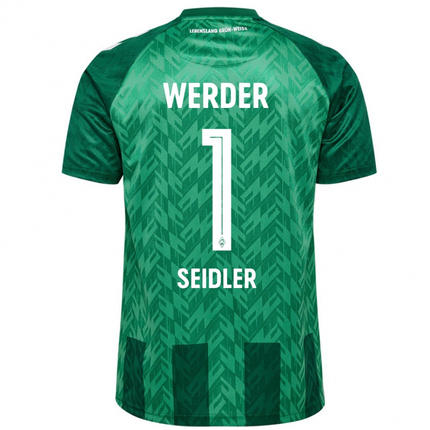 Kids Football Calvin Seidler #1 Green Home Jersey 2024/25 T-Shirt Uk