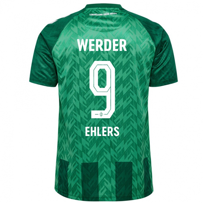 Kids Football Jannic Ehlers #9 Green Home Jersey 2024/25 T-Shirt Uk