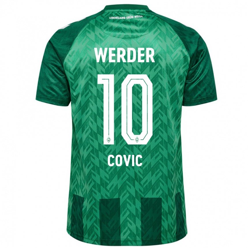 Kids Football Patrice Covic #10 Green Home Jersey 2024/25 T-Shirt Uk