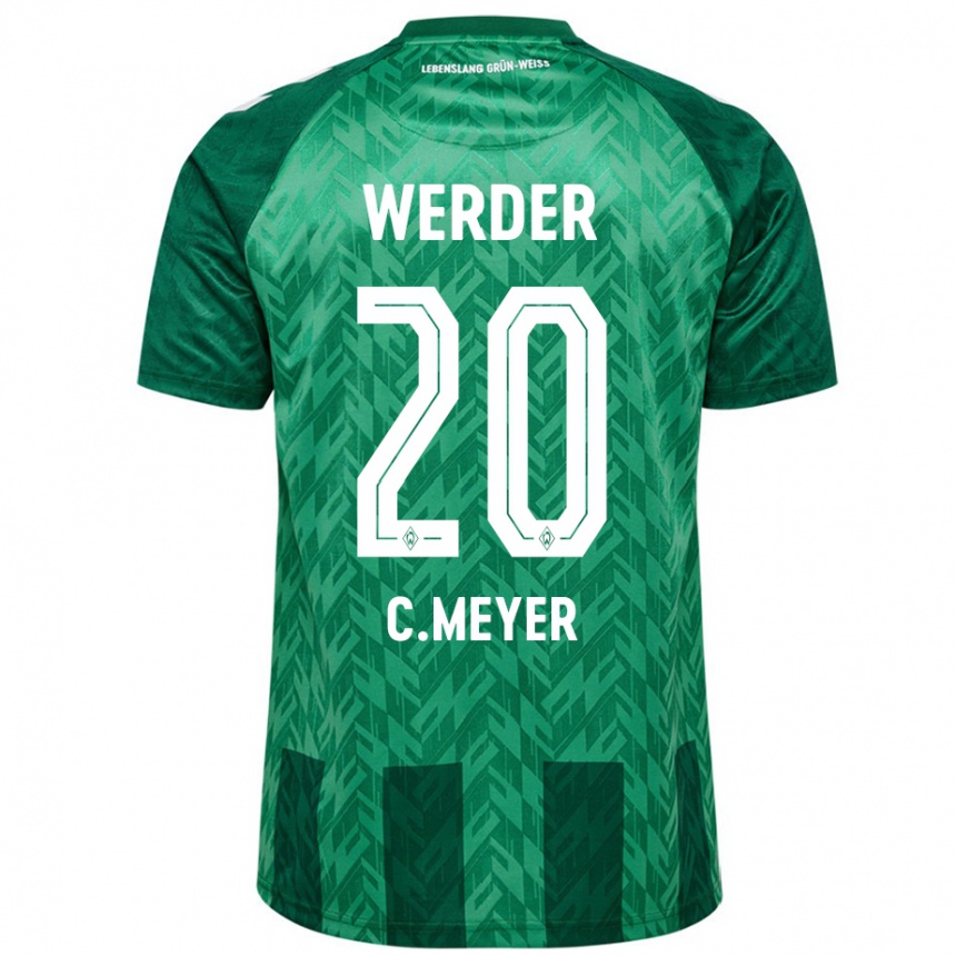 Kids Football Christin Meyer #20 Green Home Jersey 2024/25 T-Shirt Uk