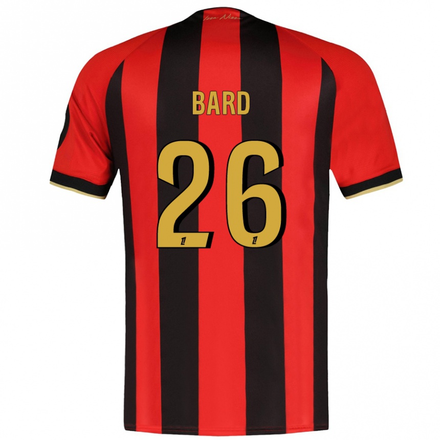 Kids Football Melvin Bard #26 Red Black Home Jersey 2024/25 T-Shirt Uk