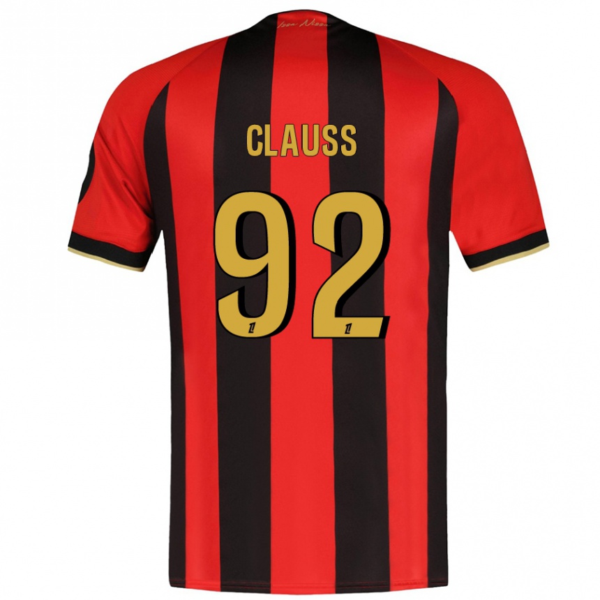 Kids Football Jonathan Clauss #92 Red Black Home Jersey 2024/25 T-Shirt Uk