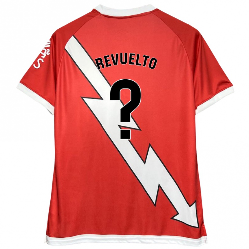 Kids Football Víctor Revuelto #0 White Red Home Jersey 2024/25 T-Shirt Uk