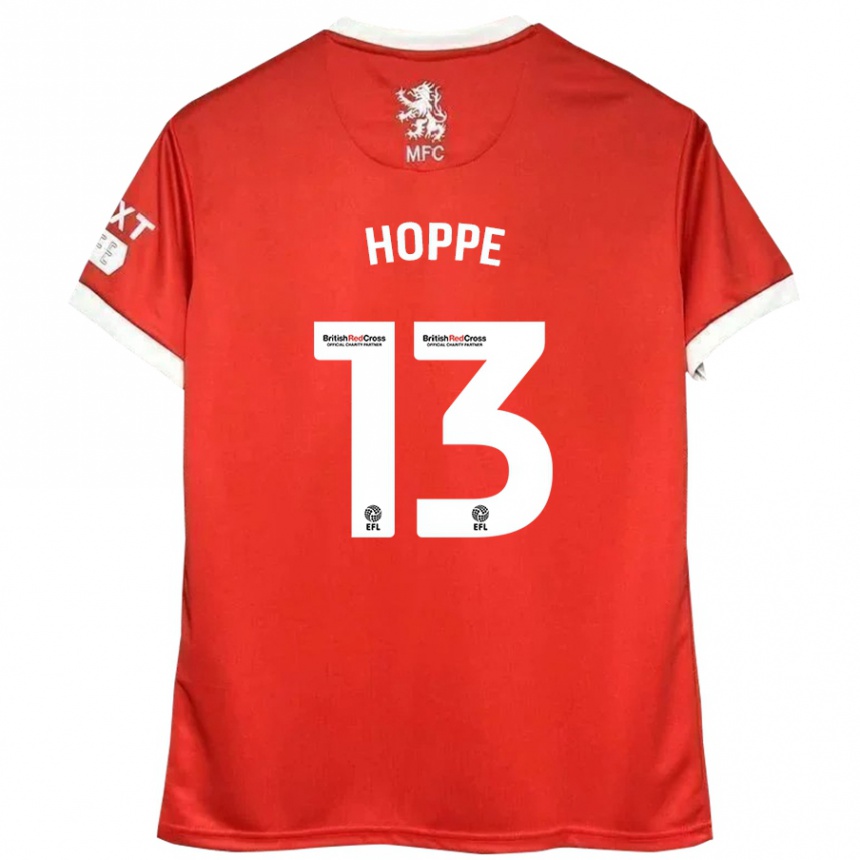 Kids Football Matthew Hoppe #13 Red White Home Jersey 2024/25 T-Shirt Uk