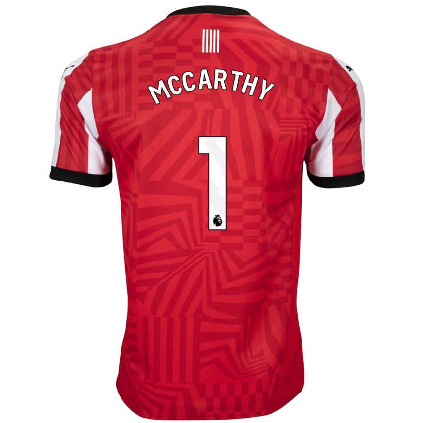 Kids Football Alex Mccarthy #1 Red White Home Jersey 2024/25 T-Shirt Uk