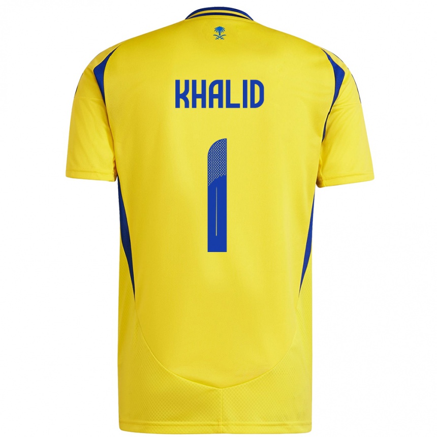 Kids Football Sara Khalid #1 Yellow Blue Home Jersey 2024/25 T-Shirt Uk