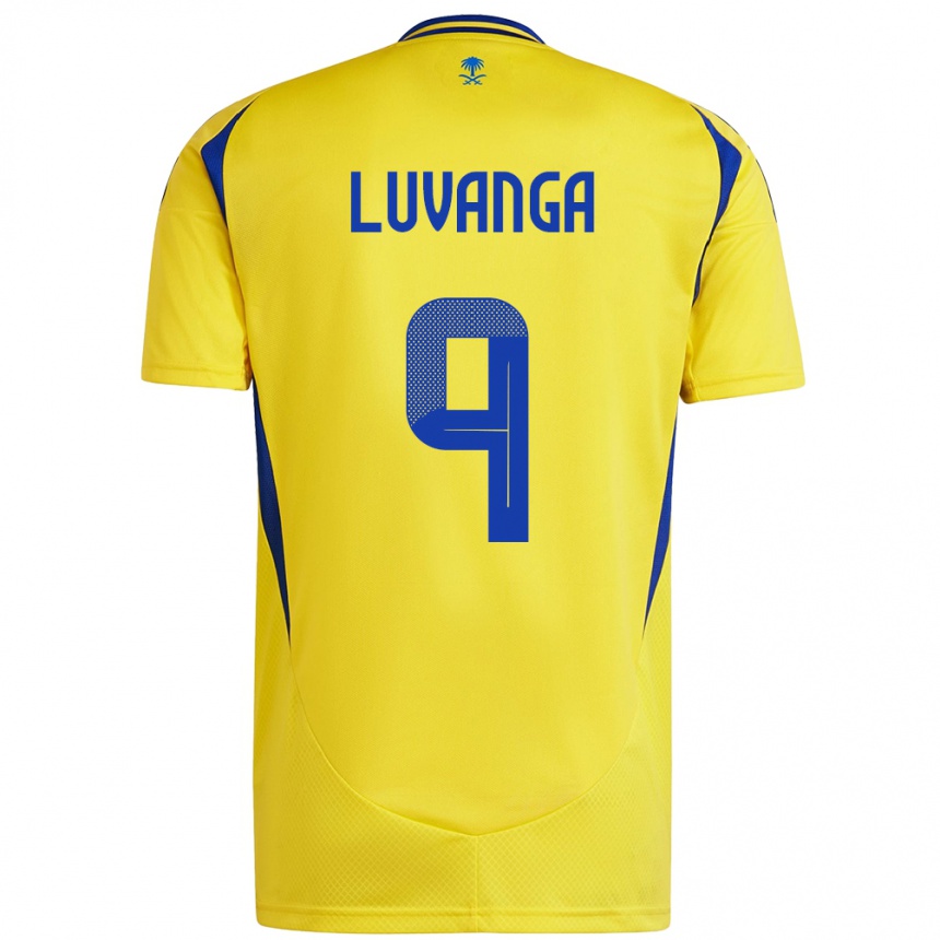 Kids Football Clara Luvanga #9 Yellow Blue Home Jersey 2024/25 T-Shirt Uk