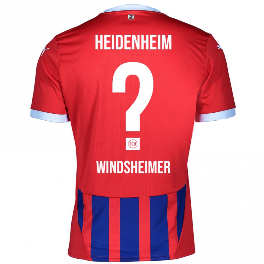 Kids Football Tim Windsheimer #0 Red Blue Home Jersey 2024/25 T-Shirt Uk