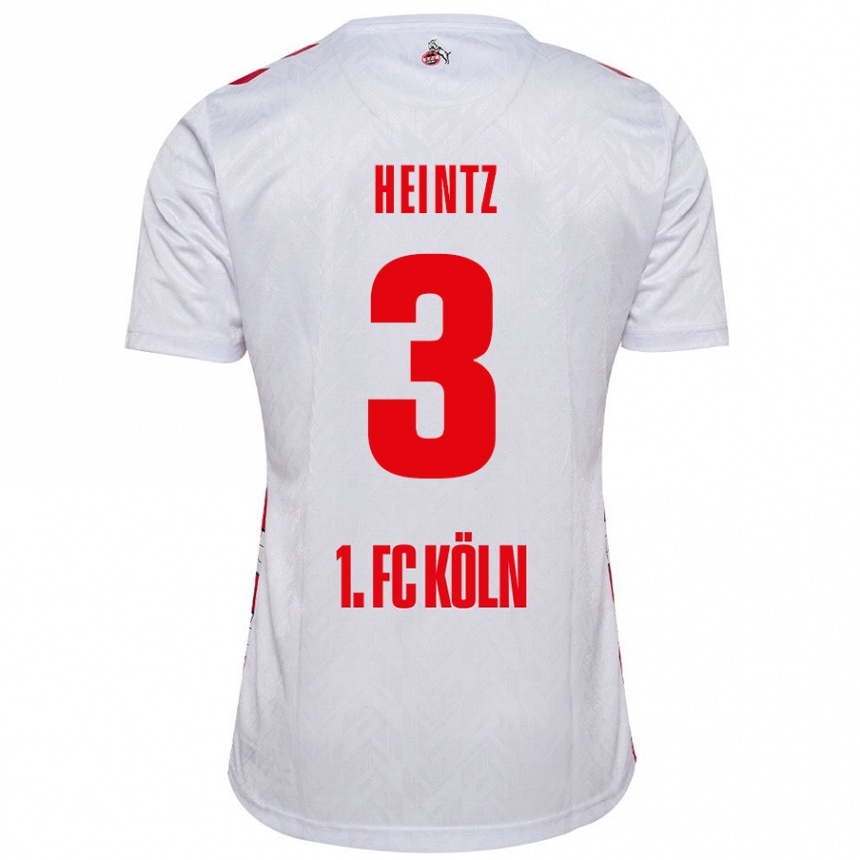 Kids Football Dominique Heintz #3 White Red Home Jersey 2024/25 T-Shirt Uk