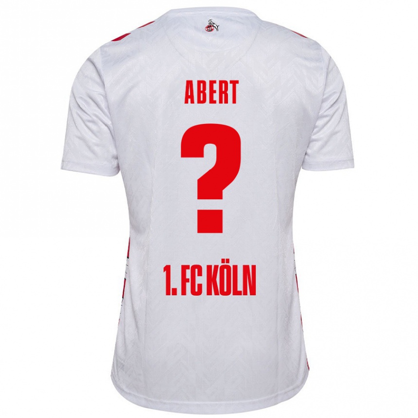 Kids Football Niklas Abert #0 White Red Home Jersey 2024/25 T-Shirt Uk