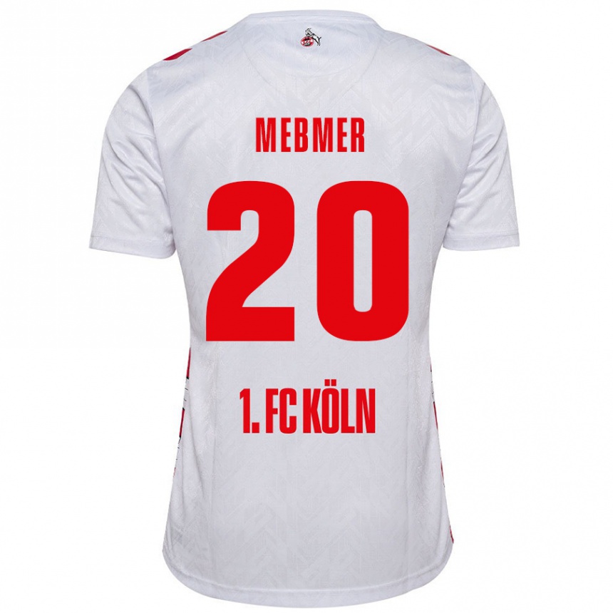 Kids Football Meike Meßmer #20 White Red Home Jersey 2024/25 T-Shirt Uk