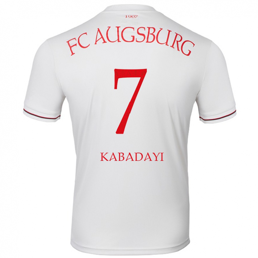 Kids Football Yusuf Kabadayi #7 White Home Jersey 2024/25 T-Shirt Uk