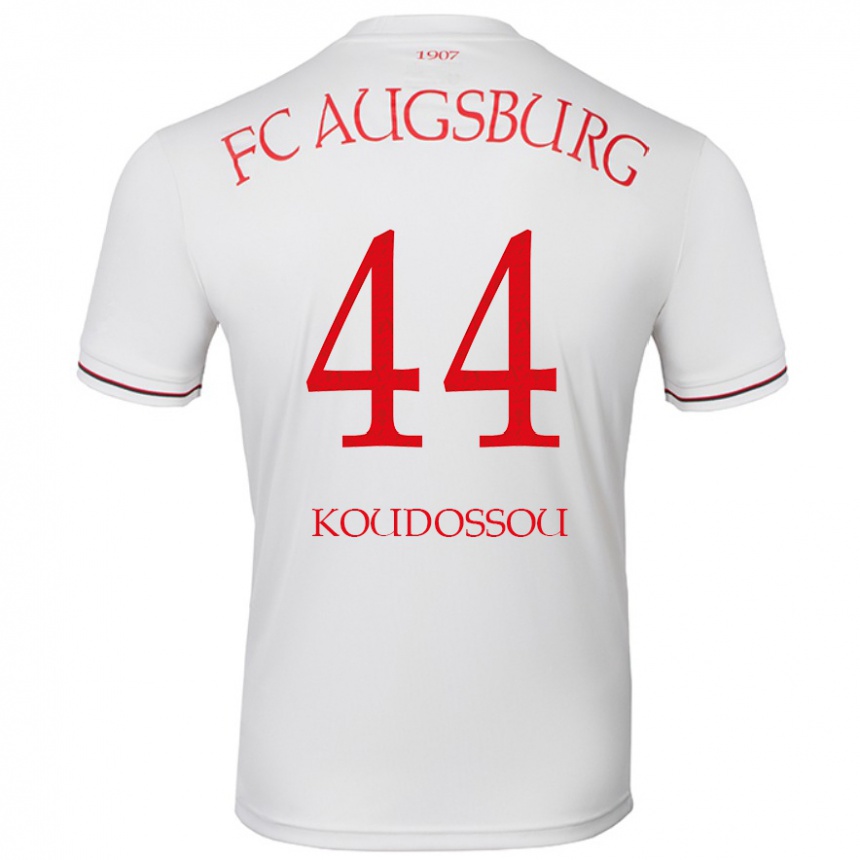 Kids Football Henri Koudossou #44 White Home Jersey 2024/25 T-Shirt Uk