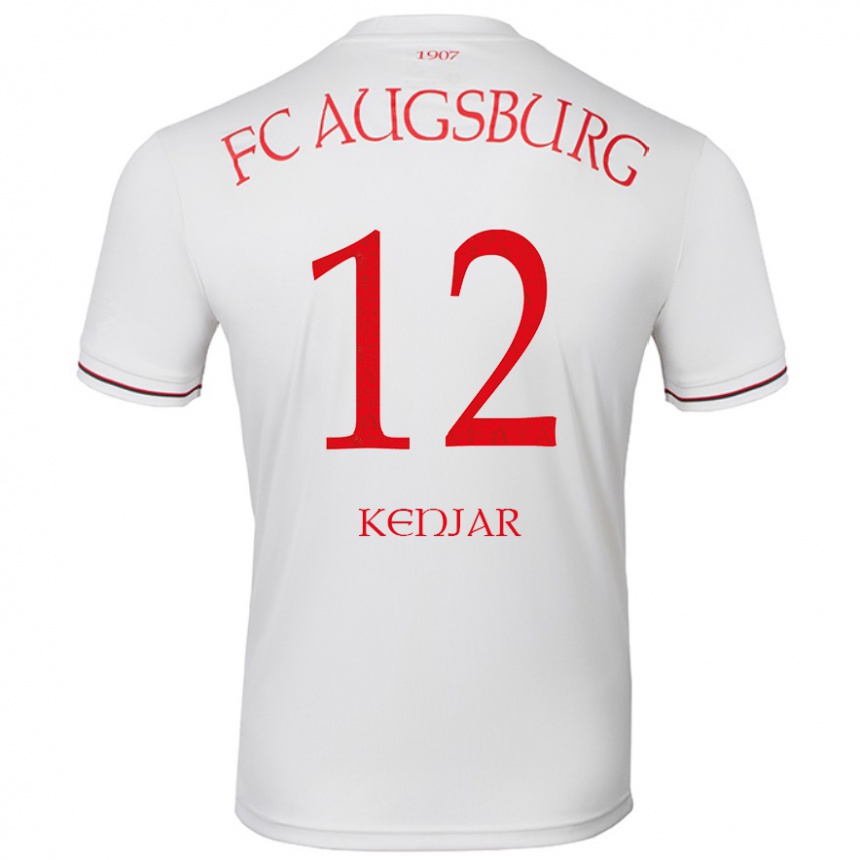 Kids Football Alen Kenjar #12 White Home Jersey 2024/25 T-Shirt Uk