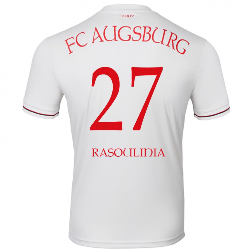 Kids Football Nick Rasoulinia #27 White Home Jersey 2024/25 T-Shirt Uk