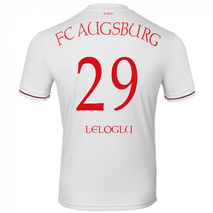 Kids Football Aras Leloglu #29 White Home Jersey 2024/25 T-Shirt Uk