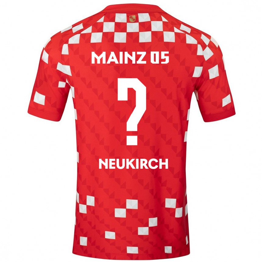 Kids Football Nico Neukirch #0 White Red Home Jersey 2024/25 T-Shirt Uk