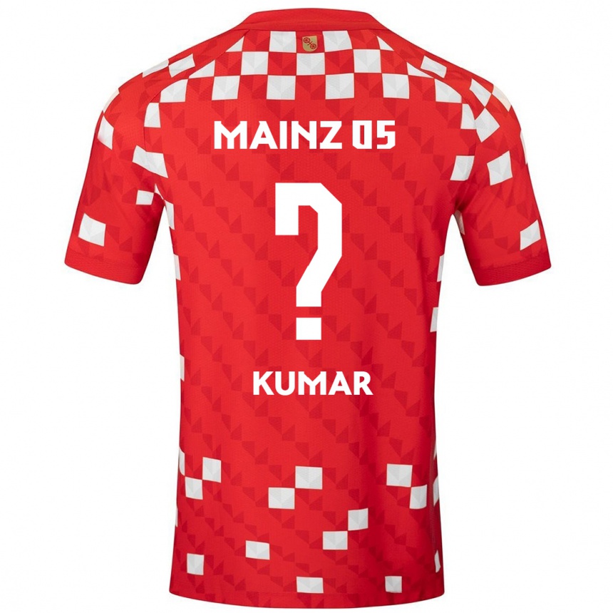 Kids Football Florian Kumar #0 White Red Home Jersey 2024/25 T-Shirt Uk