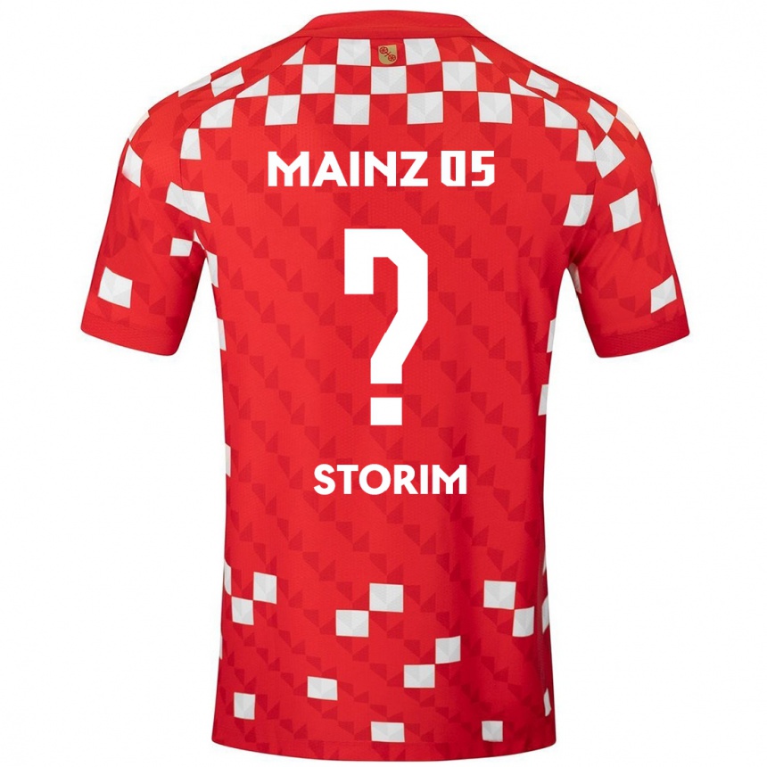 Kids Football Max Storim #0 White Red Home Jersey 2024/25 T-Shirt Uk