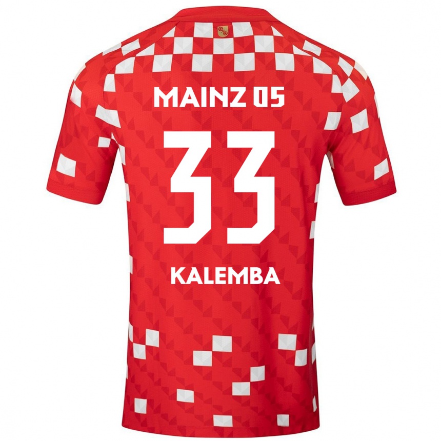 Kids Football Marcel Kalemba #33 White Red Home Jersey 2024/25 T-Shirt Uk