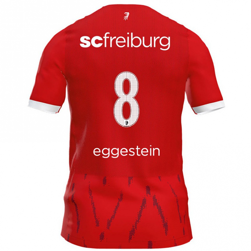 Kids Football Maximilian Eggestein #8 Red Home Jersey 2024/25 T-Shirt Uk