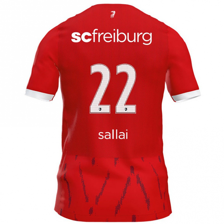 Kids Football Roland Sallai #22 Red Home Jersey 2024/25 T-Shirt Uk