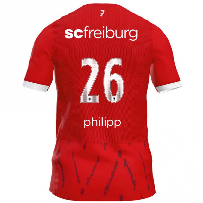 Kids Football Maximilian Philipp #26 Red Home Jersey 2024/25 T-Shirt Uk