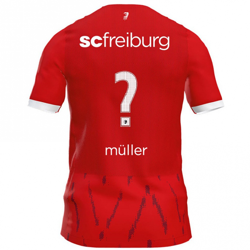 Kids Football Phillip Müller #0 Red Home Jersey 2024/25 T-Shirt Uk