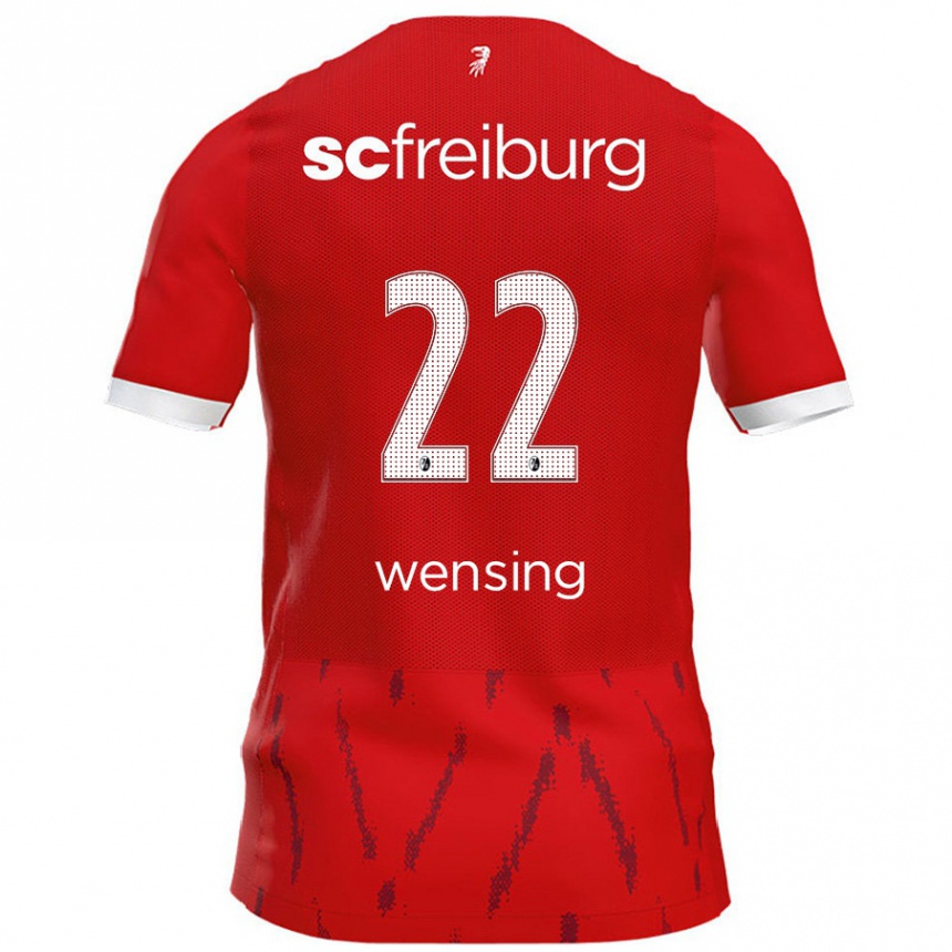 Kids Football Luisa Wensing #22 Red Home Jersey 2024/25 T-Shirt Uk