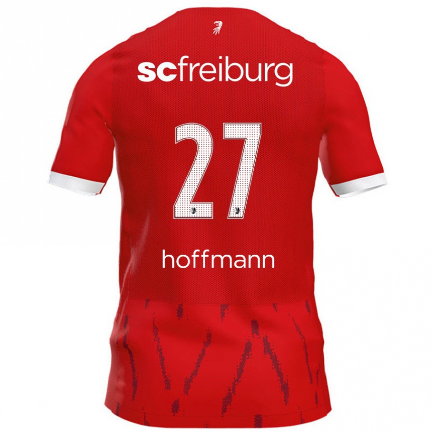 Kids Football Giovanna Hoffmann #27 Red Home Jersey 2024/25 T-Shirt Uk