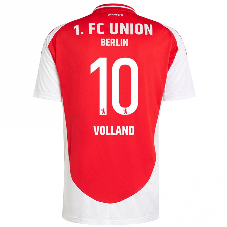 Kids Football Kevin Volland #10 Red White Home Jersey 2024/25 T-Shirt Uk