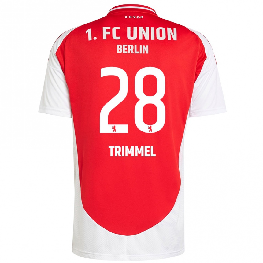 Kids Football Christopher Trimmel #28 Red White Home Jersey 2024/25 T-Shirt Uk