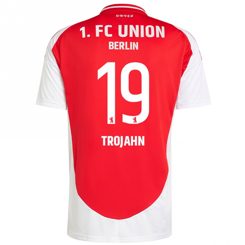 Kids Football Sophie Trojahn #19 Red White Home Jersey 2024/25 T-Shirt Uk