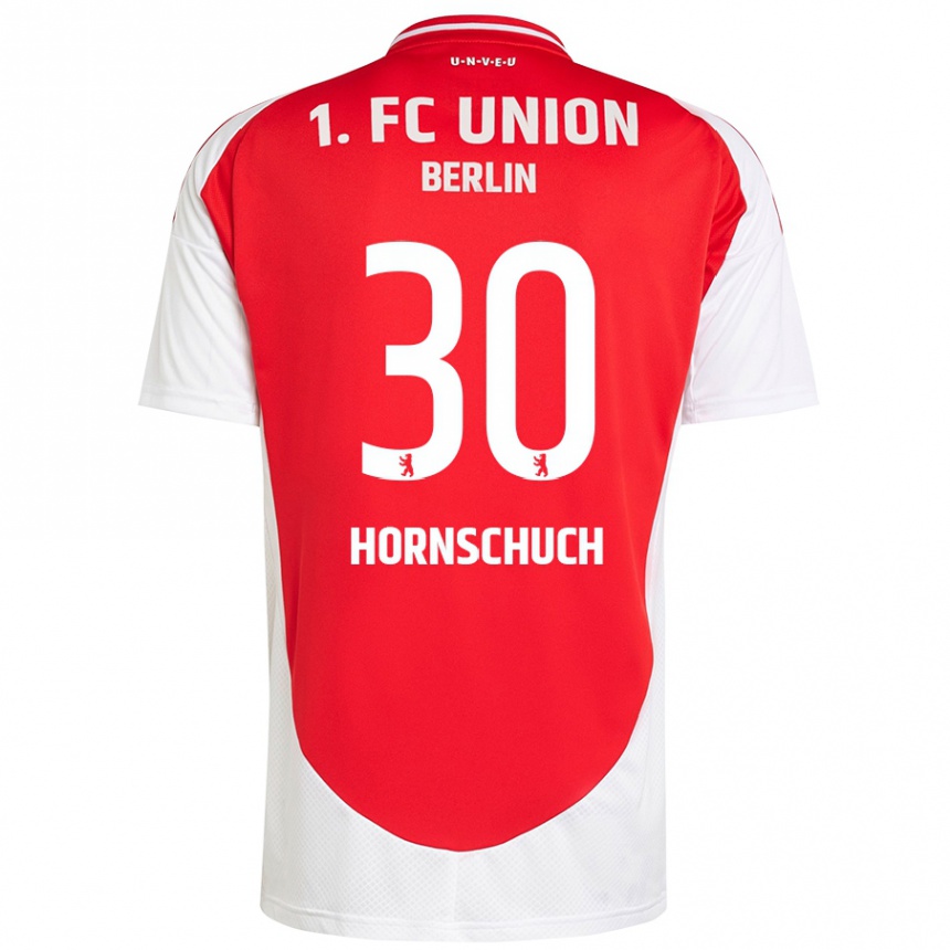 Kids Football Sarah Hornschuch #30 Red White Home Jersey 2024/25 T-Shirt Uk