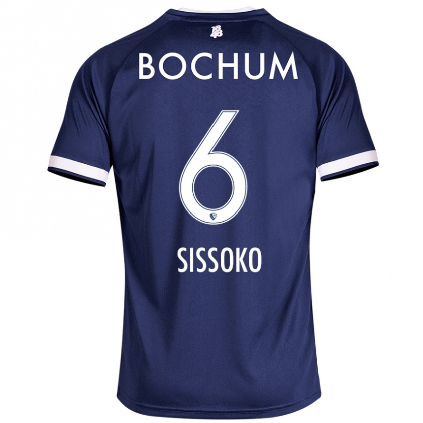 Kids Football Ibrahima Sissoko #6 Dark Blue Home Jersey 2024/25 T-Shirt Uk