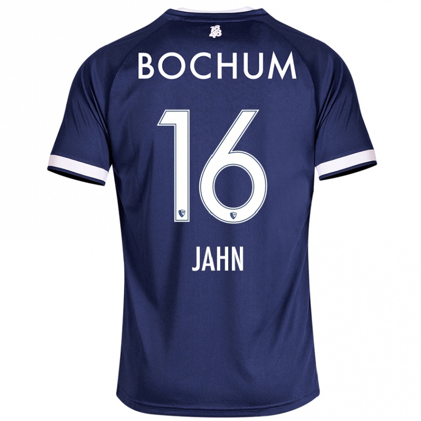 Kids Football Niklas Jahn #16 Dark Blue Home Jersey 2024/25 T-Shirt Uk