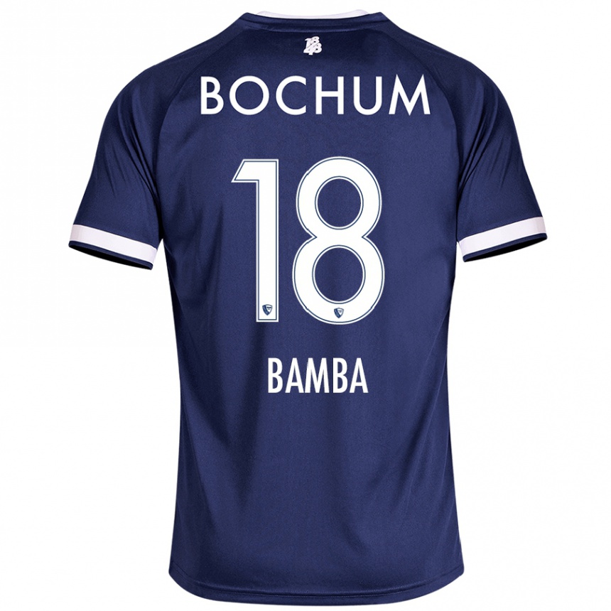 Kids Football Samuel Bamba #18 Dark Blue Home Jersey 2024/25 T-Shirt Uk