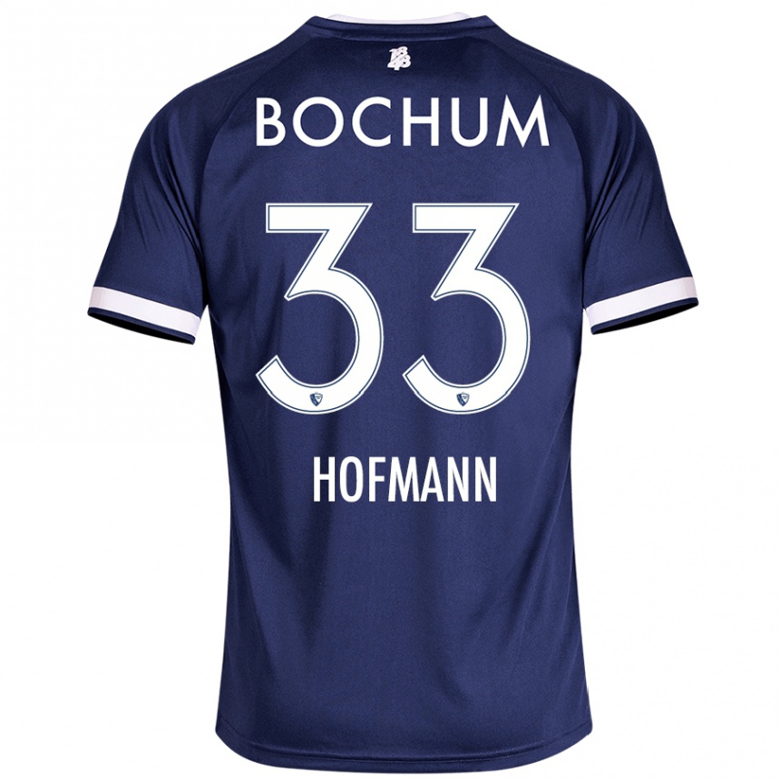 Kids Football Philipp Hofmann #33 Dark Blue Home Jersey 2024/25 T-Shirt Uk